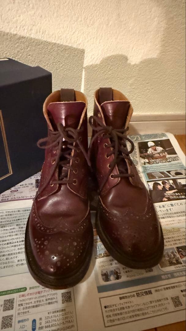 ま*こ様 Trickers L5411 Burnished Brogueブーツ