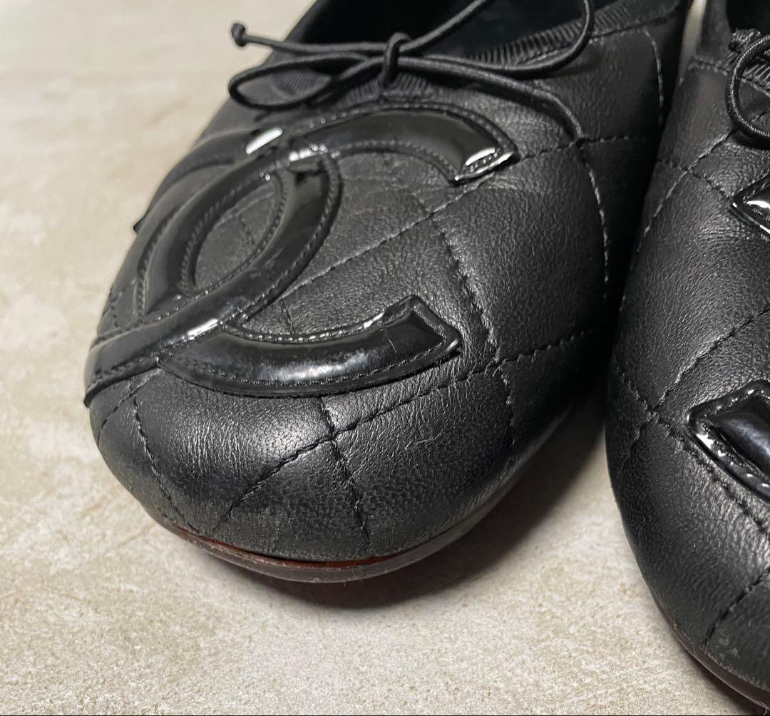 CHANEL カンボンライン　バレエシューズ　バレリーナ　39(25cm)