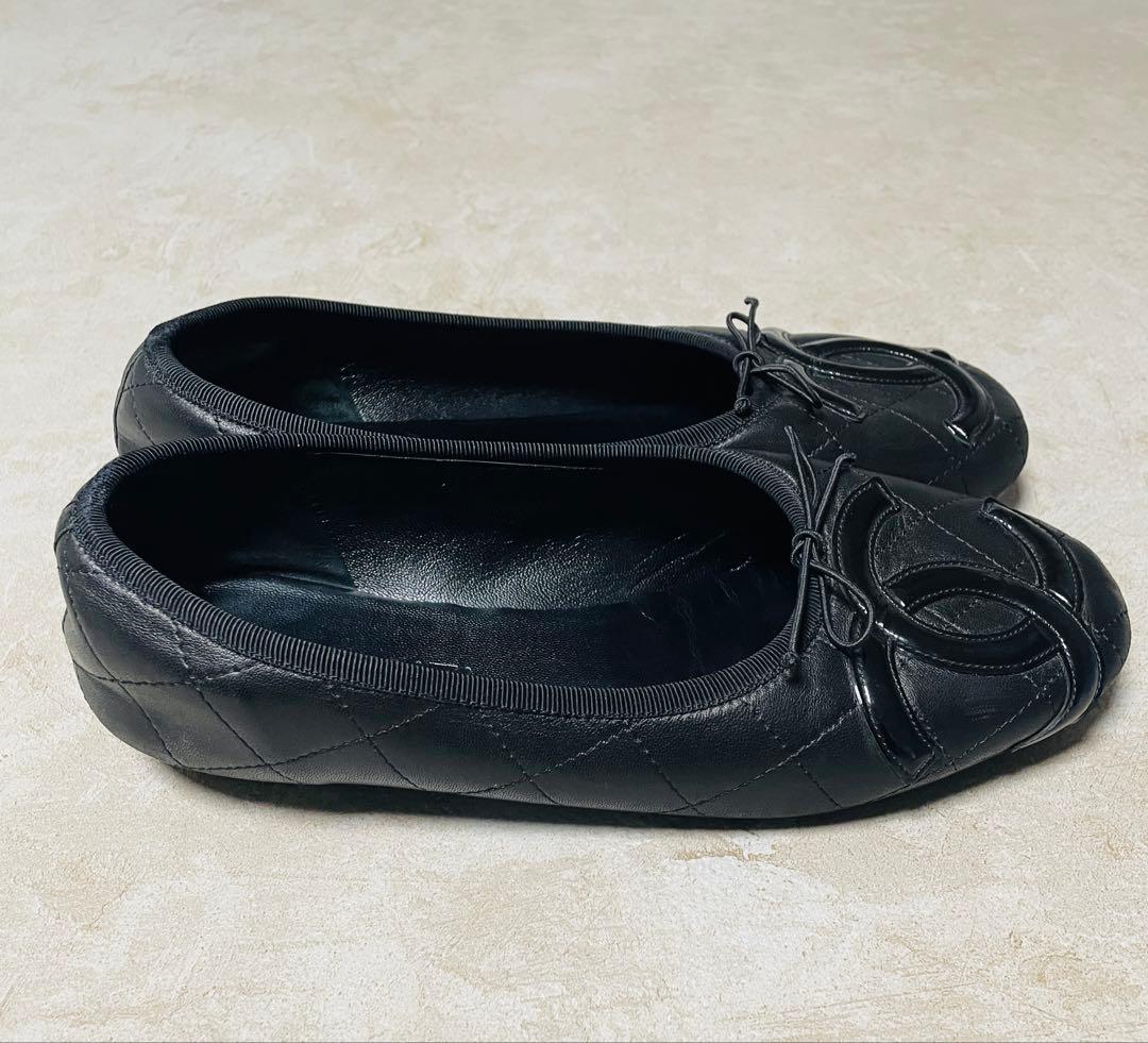 CHANEL カンボンライン　バレエシューズ　バレリーナ　39(25cm)