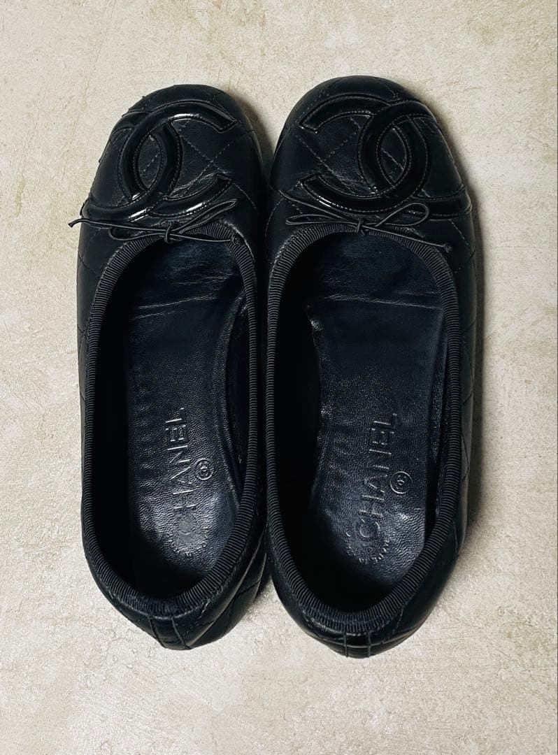 CHANEL カンボンライン　バレエシューズ　バレリーナ　39(25cm)