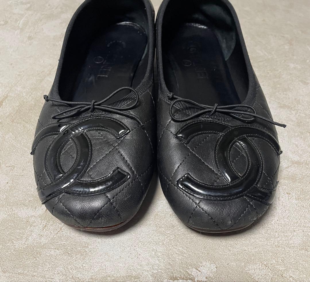 CHANEL カンボンライン　バレエシューズ　バレリーナ　39(25cm)