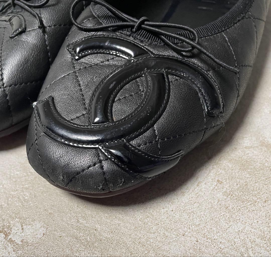 CHANEL カンボンライン　バレエシューズ　バレリーナ　39(25cm)