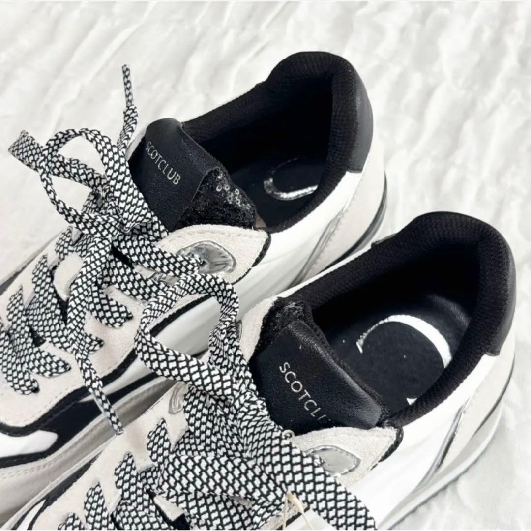 【新品未使用】 スコットクラブ ウェッジソールスニーカー 現行モデル 厚底