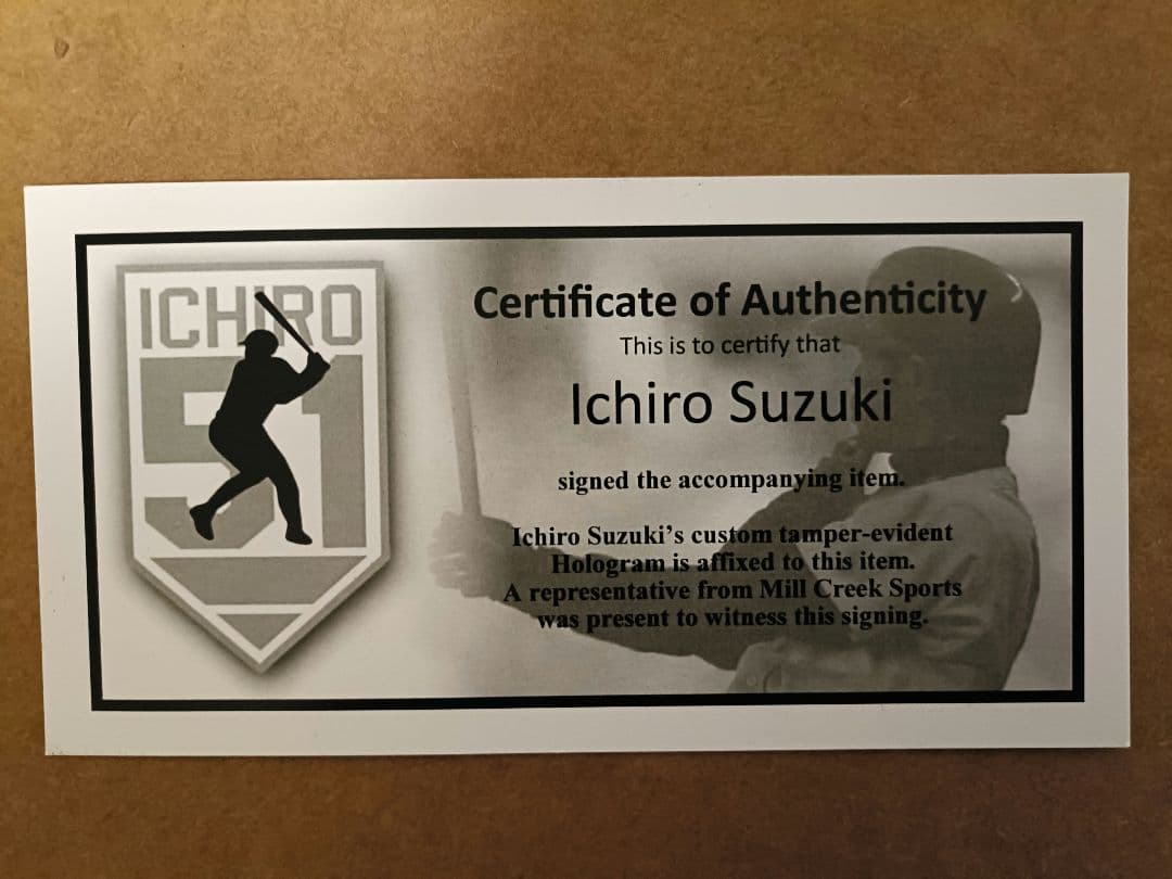 【証明あり】イチロー／直筆サインボール／HOF25／インスクリプション