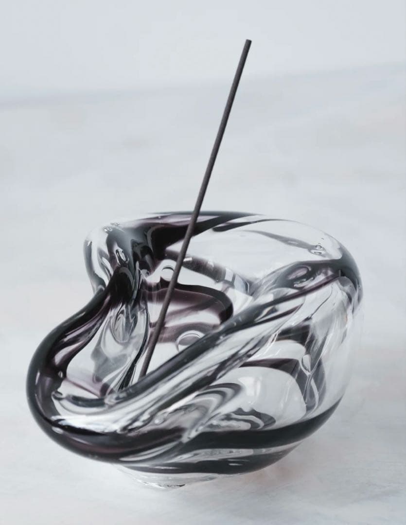 【週末sale】LAN glasswork お香立て インセンスホルダー