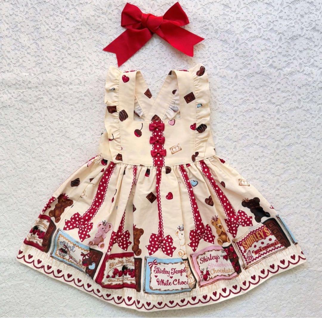 シャーリーテンプル　チョコレートプリント