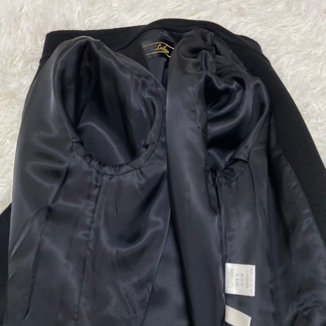 【極美品】レリアン カシミヤ スタンドカラー コート 大きめ ゆったりめ