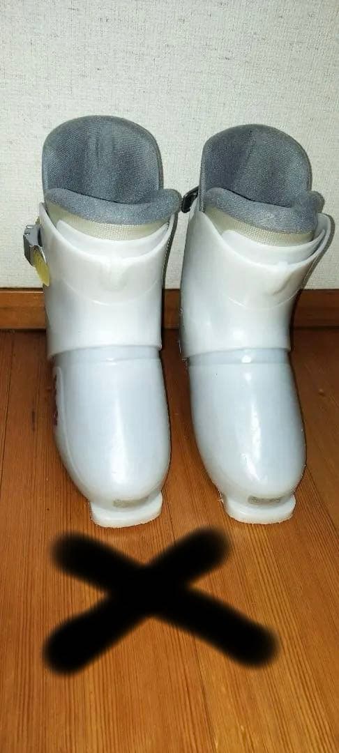 ①子供スキー2点セット 板とストック 身長145～160cm