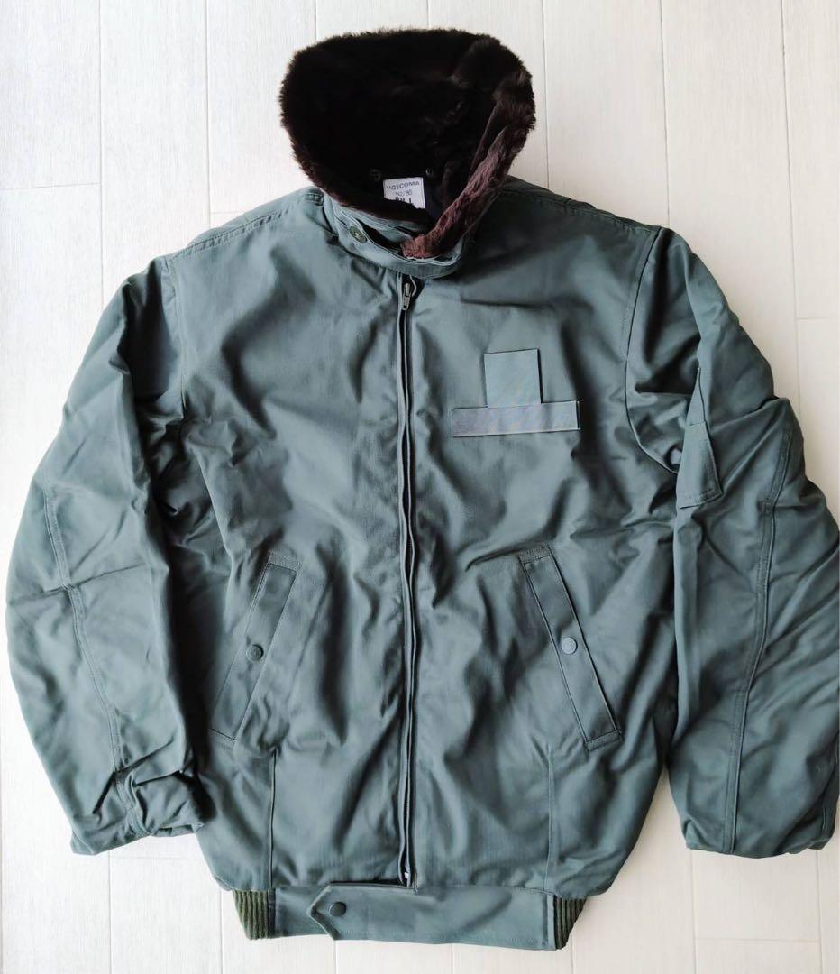 90s　フランス空軍　実物　未使用　フライトジャケット　88L　襟ボア付き