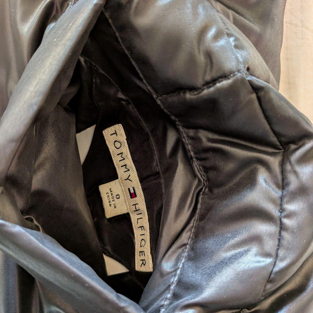 y2k  ダウンベスト 黒 ピンク フード ファー リバーシブル