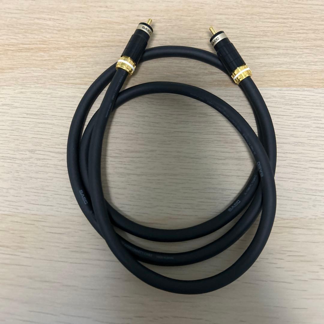 お盆価格8/13〜8/18 SAEC SL-1980 RCAケーブル2本セット
