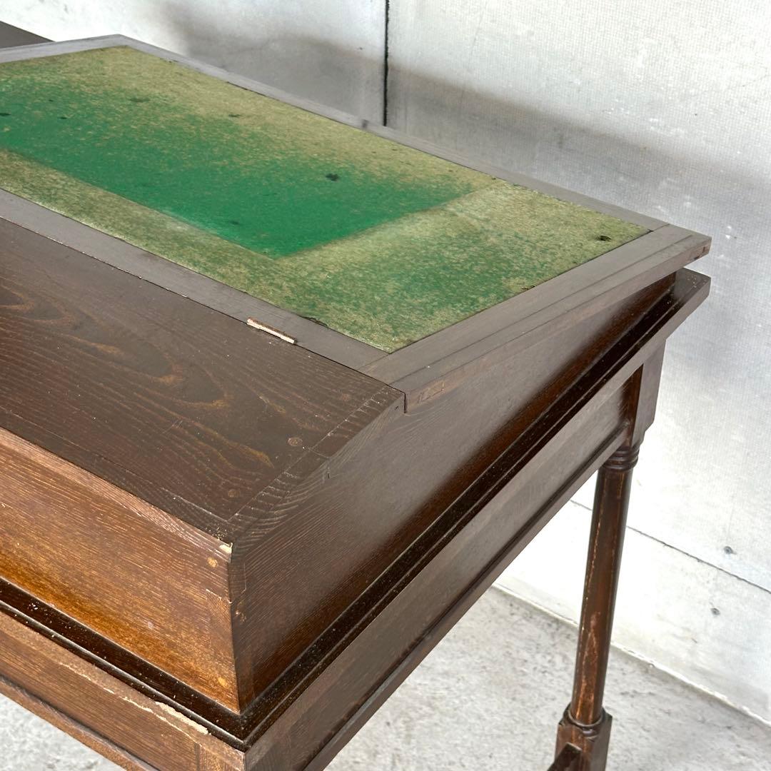 ✦昭和レトロ✦ アンティーク 製図机 ドラフティングデスク 木製 ライティング