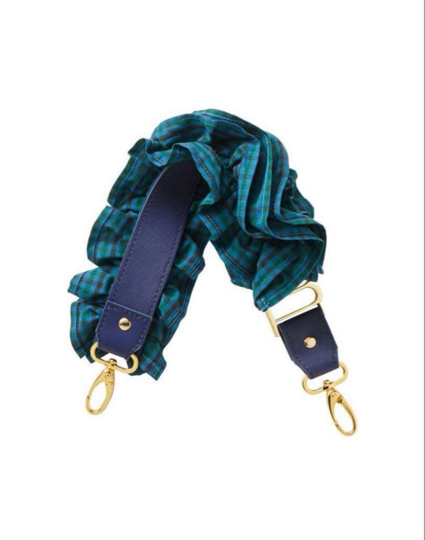 Bibiy.×familiar 青チェック　ハンドストラップ