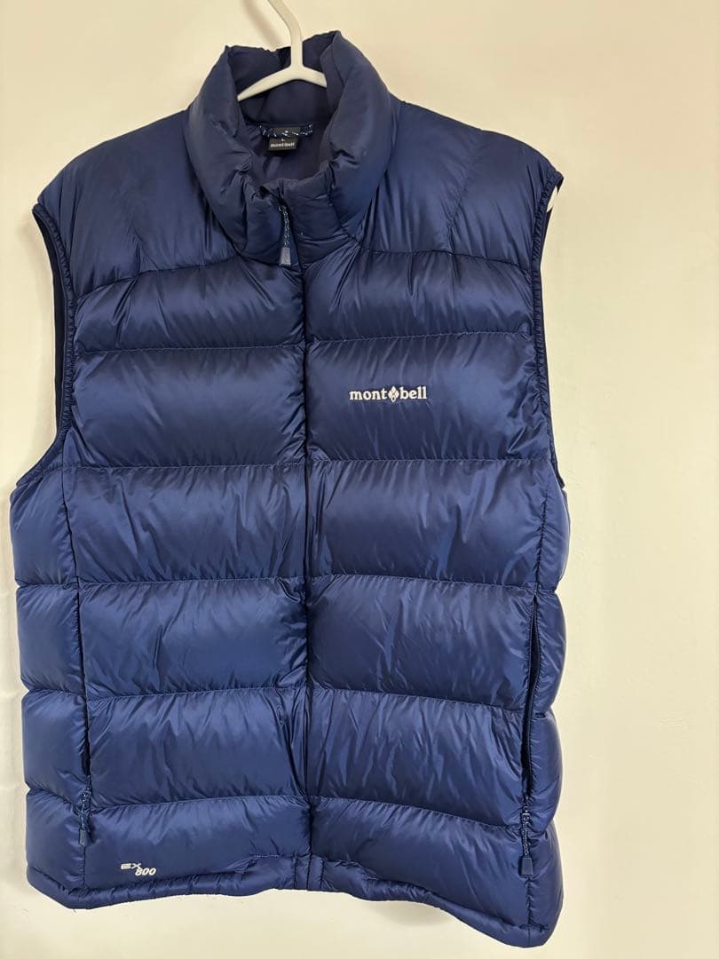 mont-bell ネイビー ダウンベスト L