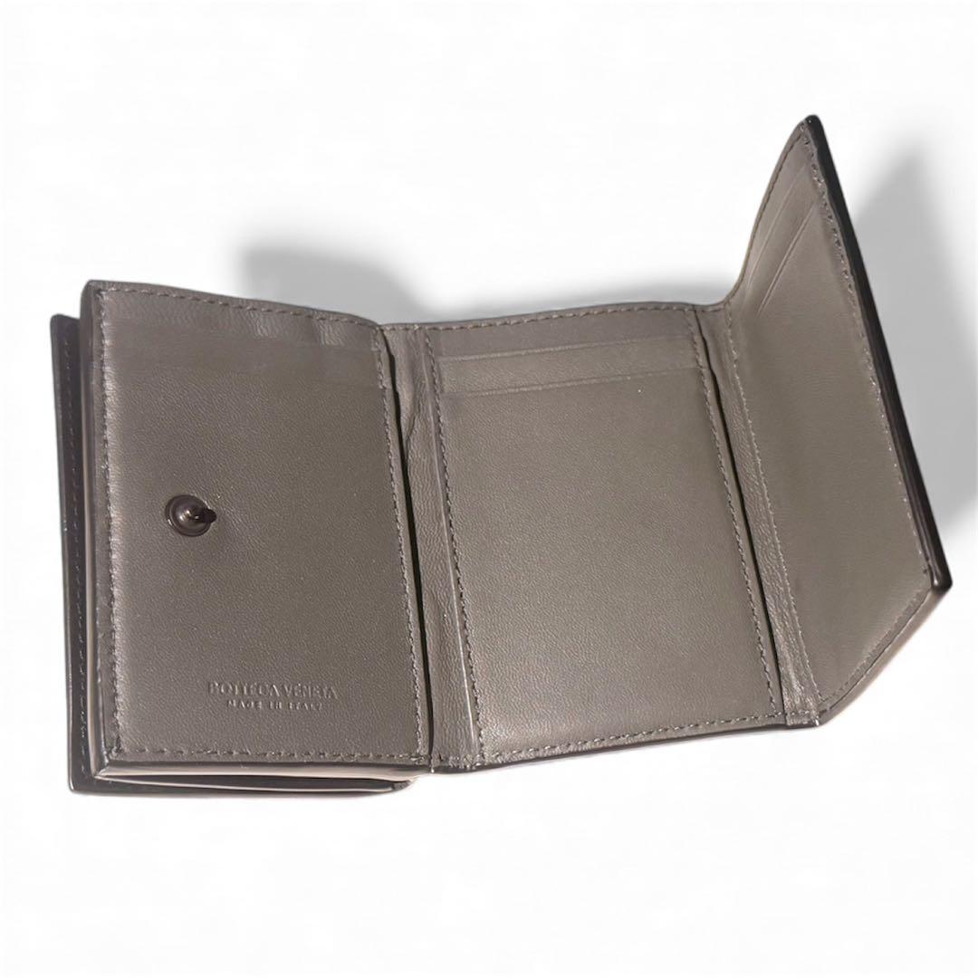 【未使用級】ボッテガヴェネタ 三つ折り財布 イントレチャート RFID搭載