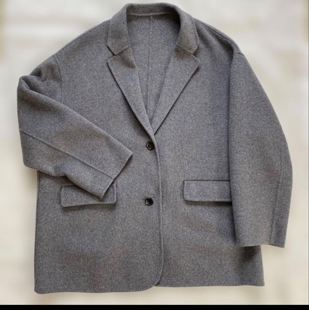 Spick and span ウールミックスリバージャケット グレー　38
