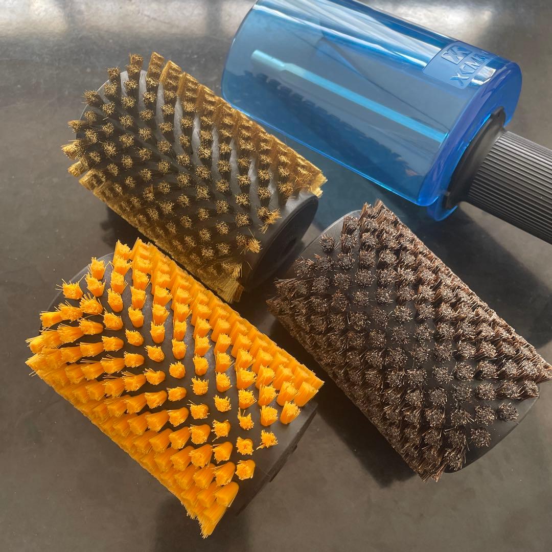 XCMAN ロトブラシセット ブロンズ 馬毛 ナイロン ケース付き 新品未使用