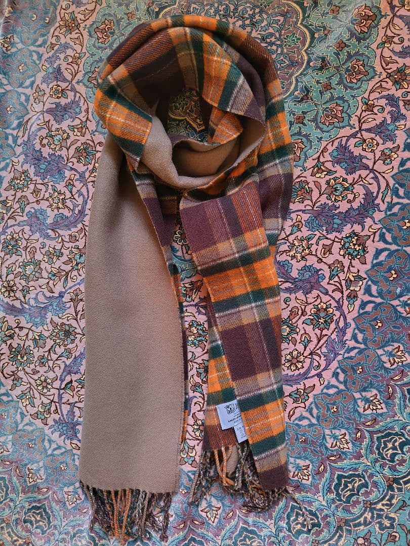 ジョンストンズJOHNSTONS ウールカシミヤマフラーストール 8008