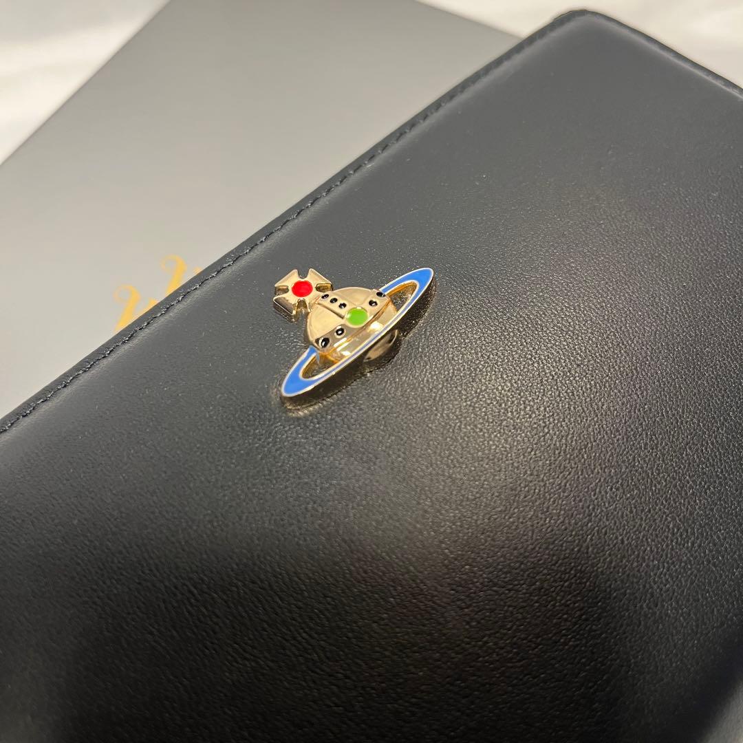 新品 Vivienne Westwood ブラック 専用ソフトケース付 長財布