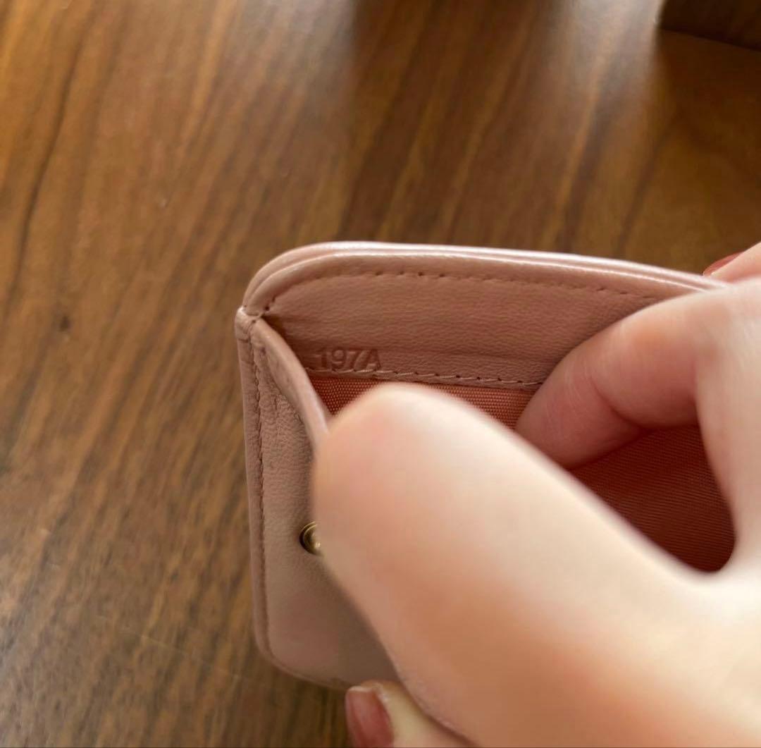 MIU MIU ミュウミュウ マテラッセ 財布 二つ折り財布 ピンク