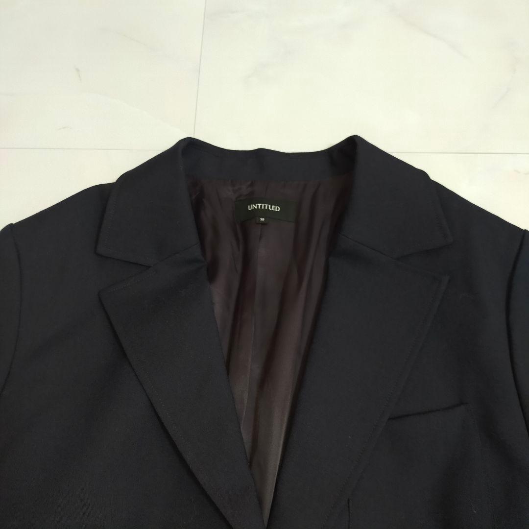 アンタイトル　UNTITLED オックスブレザー 紺ブレ　大きいサイズ