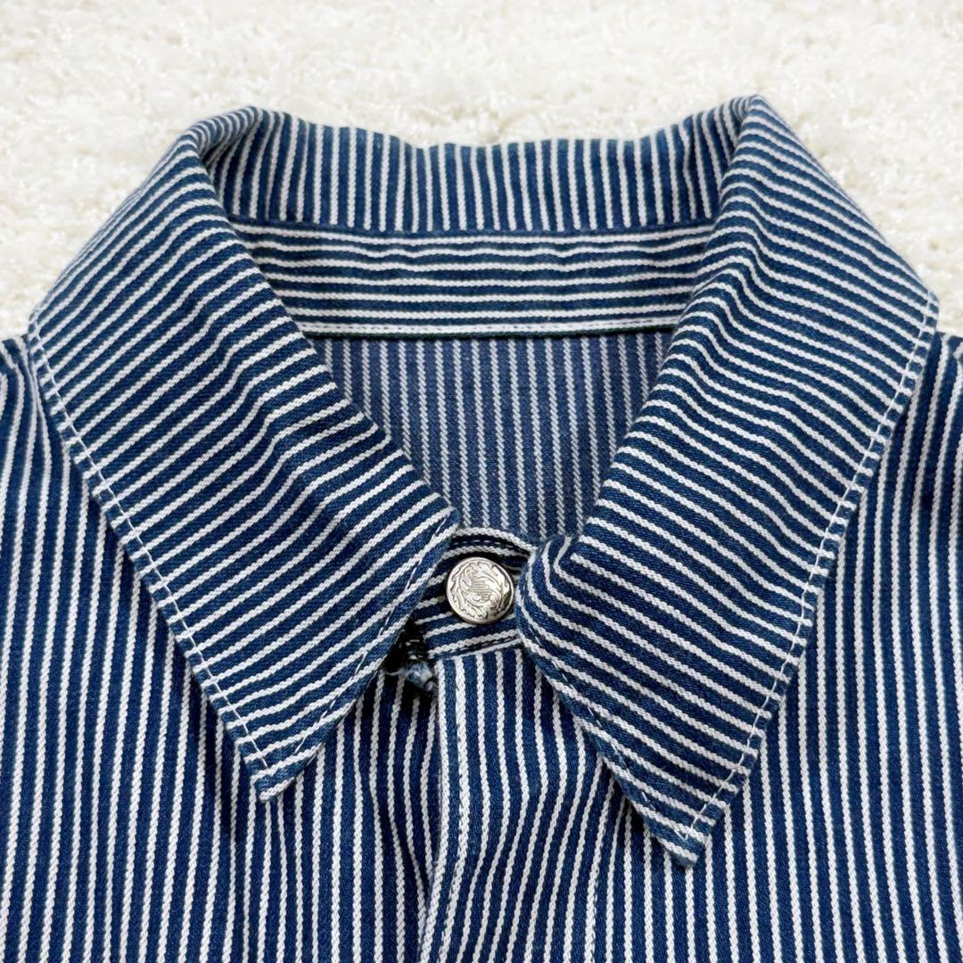 POINTER デニム カバーオール 90s USA製 ヒッコリーストライプ M