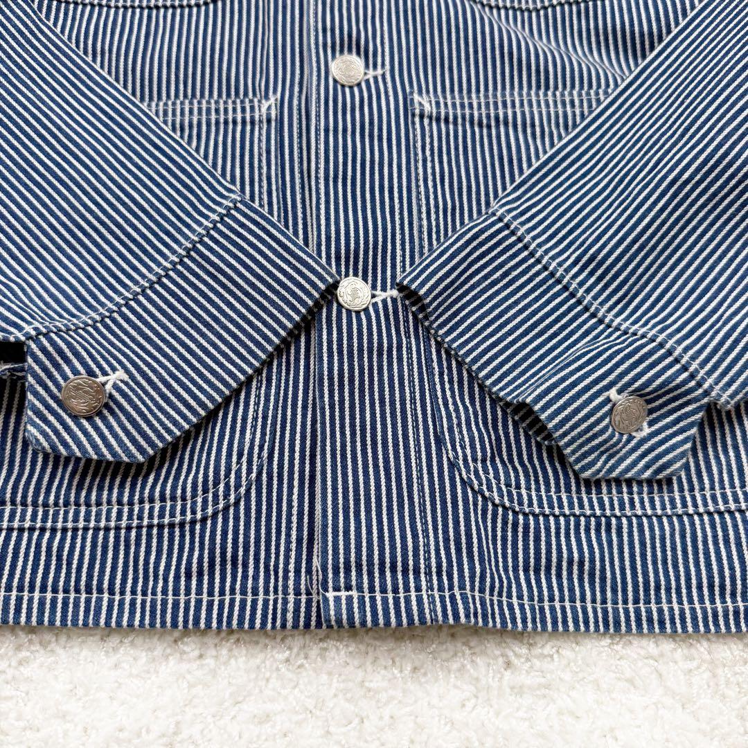 POINTER デニム カバーオール 90s USA製 ヒッコリーストライプ M