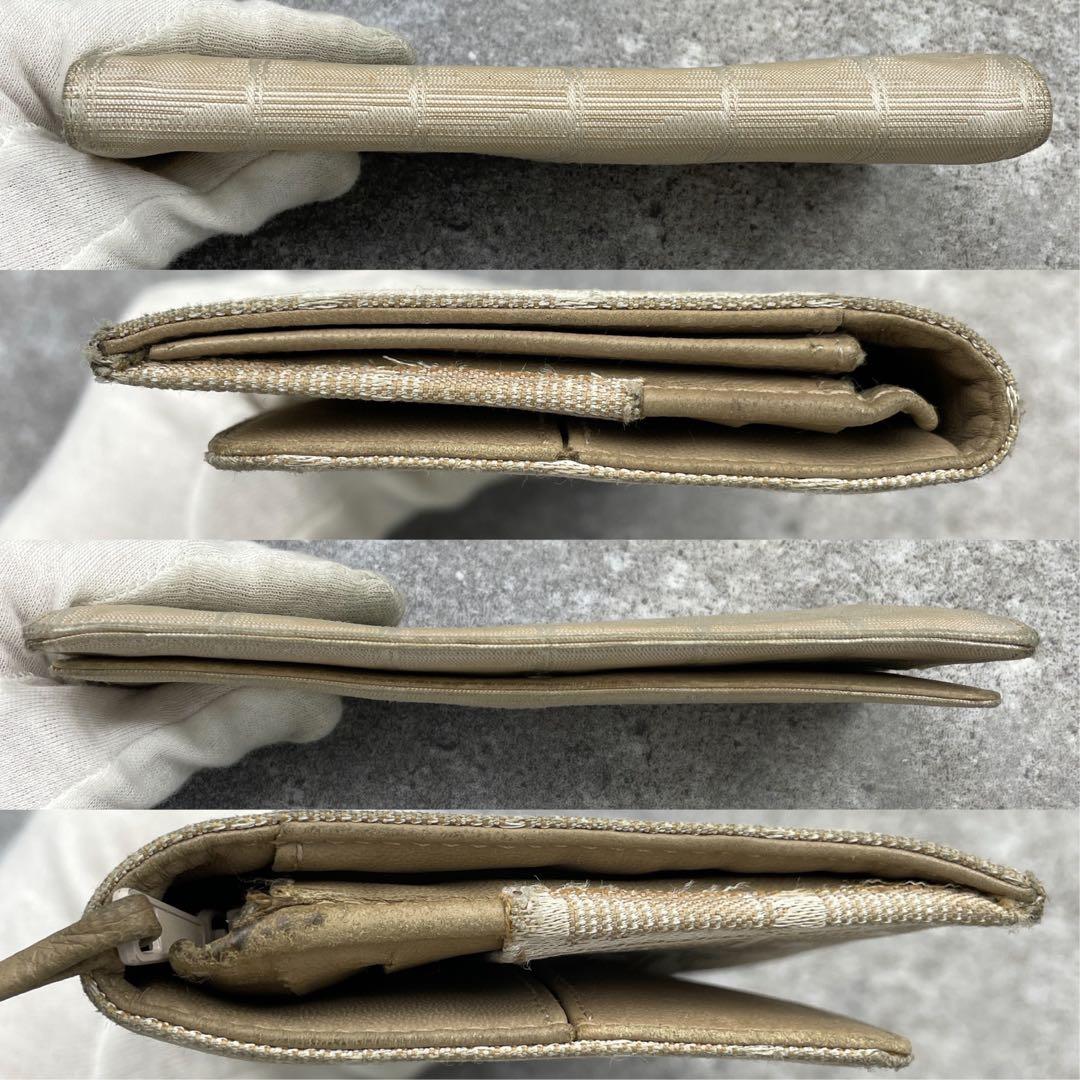 CHANEL シャネル　ニュートラベルライン　長財布　キャンバス　ベージュ