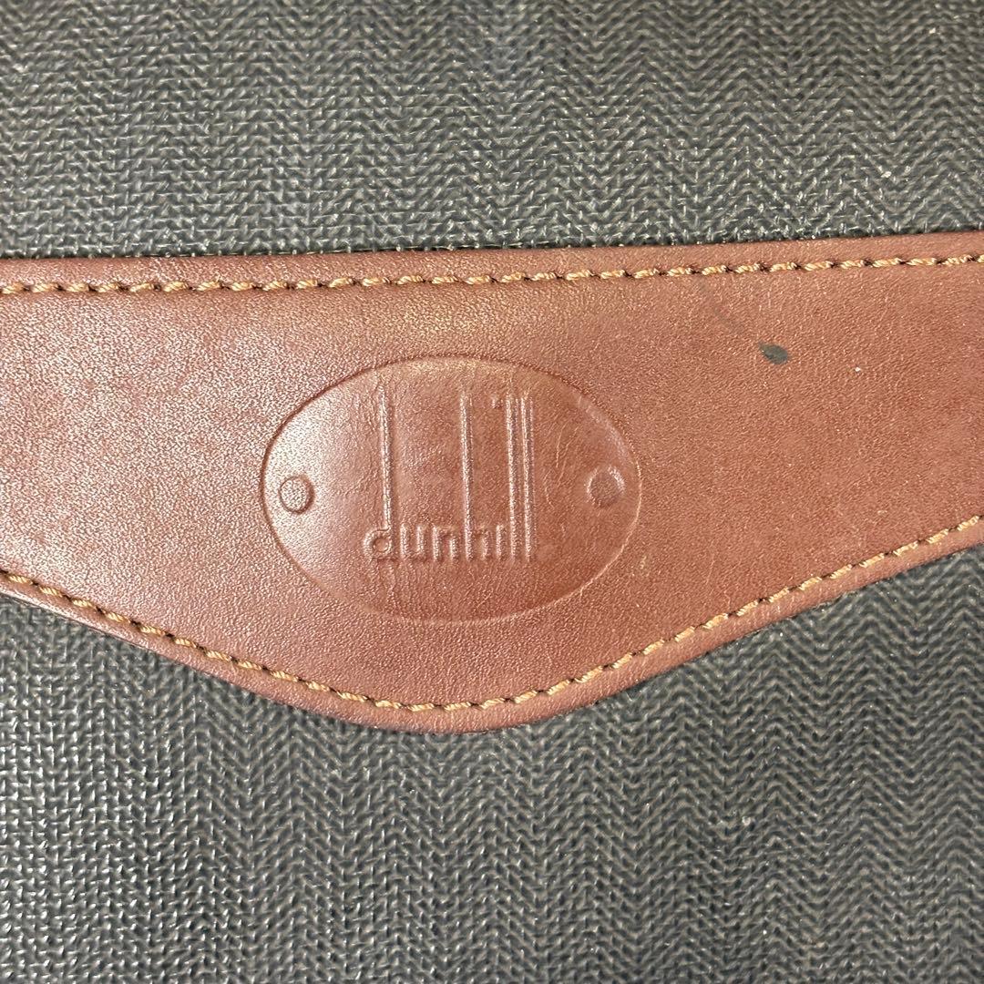ダンヒル dunhill ボストンバッグ 旅行カバン 南京錠 大容量 ブラウン