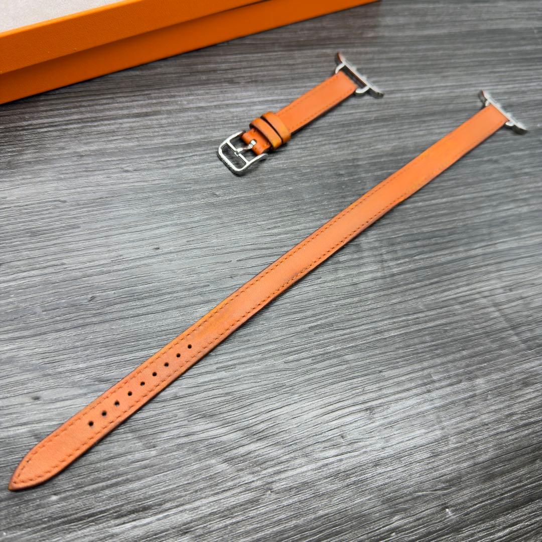 3025 Apple Watch エルメス　オレンジ　ドゥブルトゥール　二重