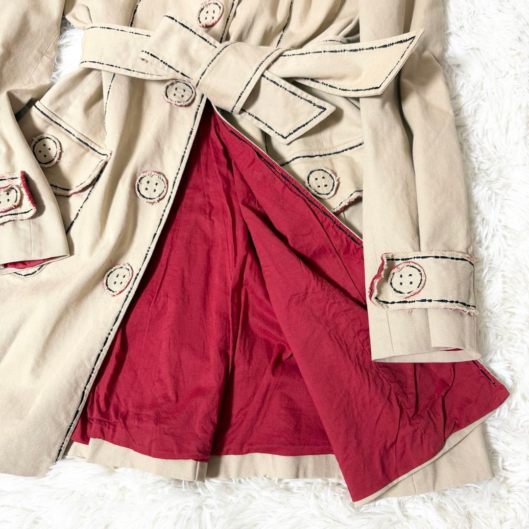 MOSCHINO CHEAP & CHIC＊ステッチデザイントレンチコート 42