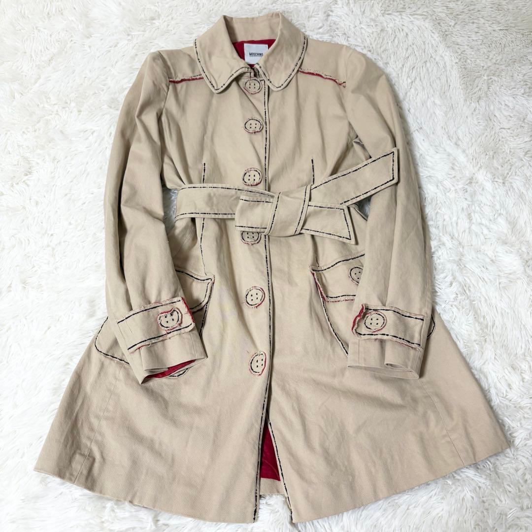 MOSCHINO CHEAP & CHIC＊ステッチデザイントレンチコート 42