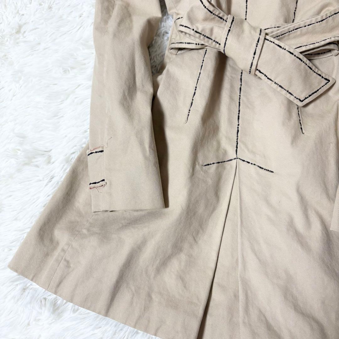 MOSCHINO CHEAP & CHIC＊ステッチデザイントレンチコート 42