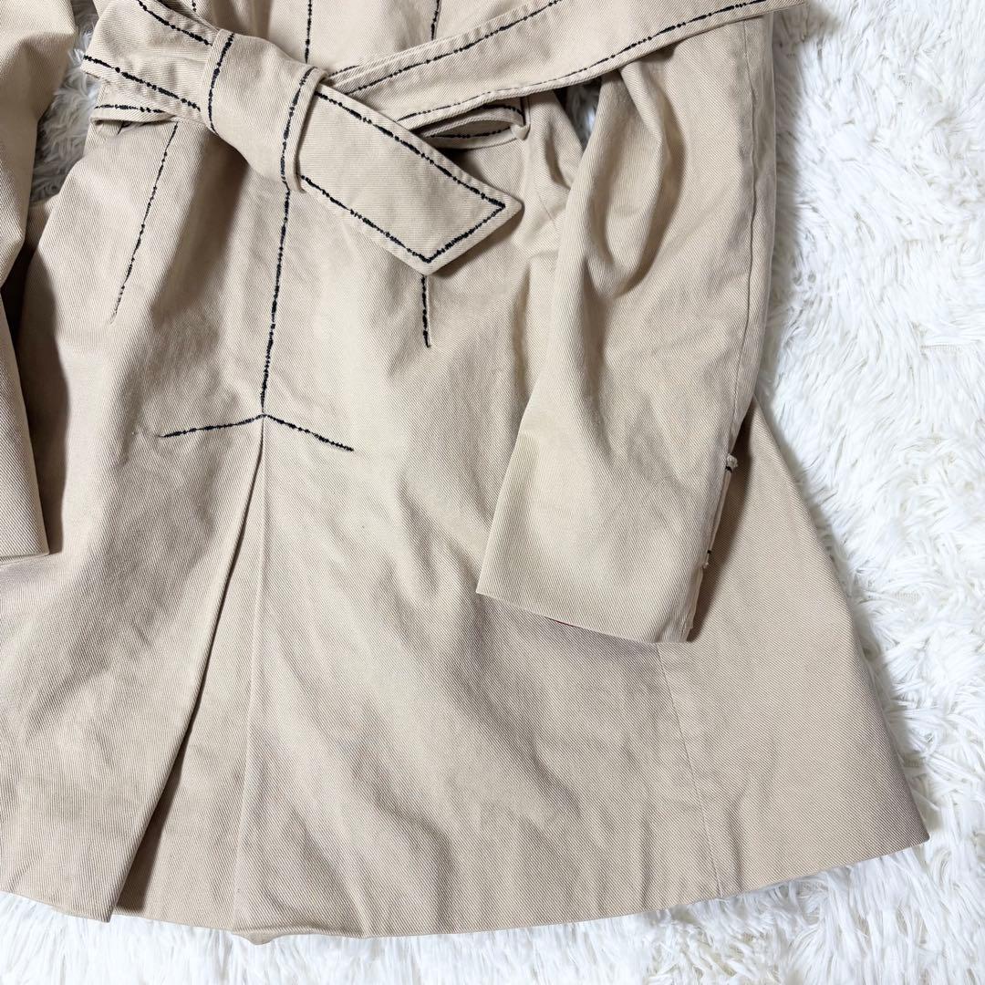 MOSCHINO CHEAP & CHIC＊ステッチデザイントレンチコート 42