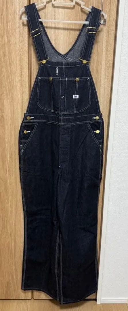 Lee デニム オーバーオール ワイドレッグ 32インチ Ｌ　値下げしました！