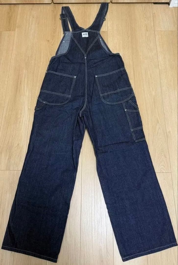 Lee デニム オーバーオール ワイドレッグ 32インチ Ｌ　値下げしました！