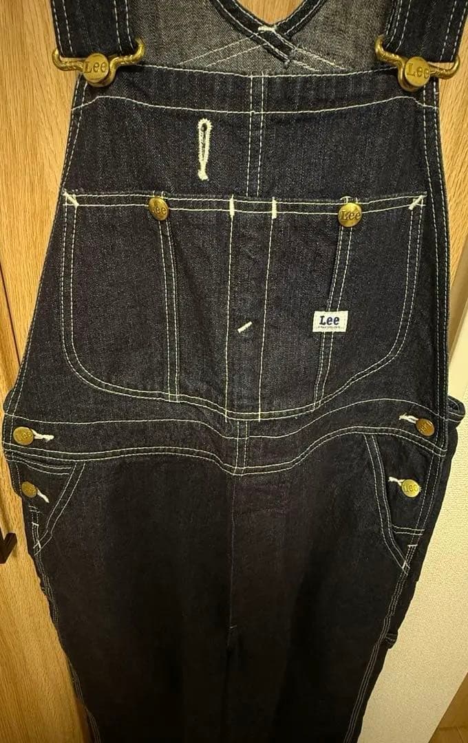Lee デニム オーバーオール ワイドレッグ 32インチ Ｌ　値下げしました！