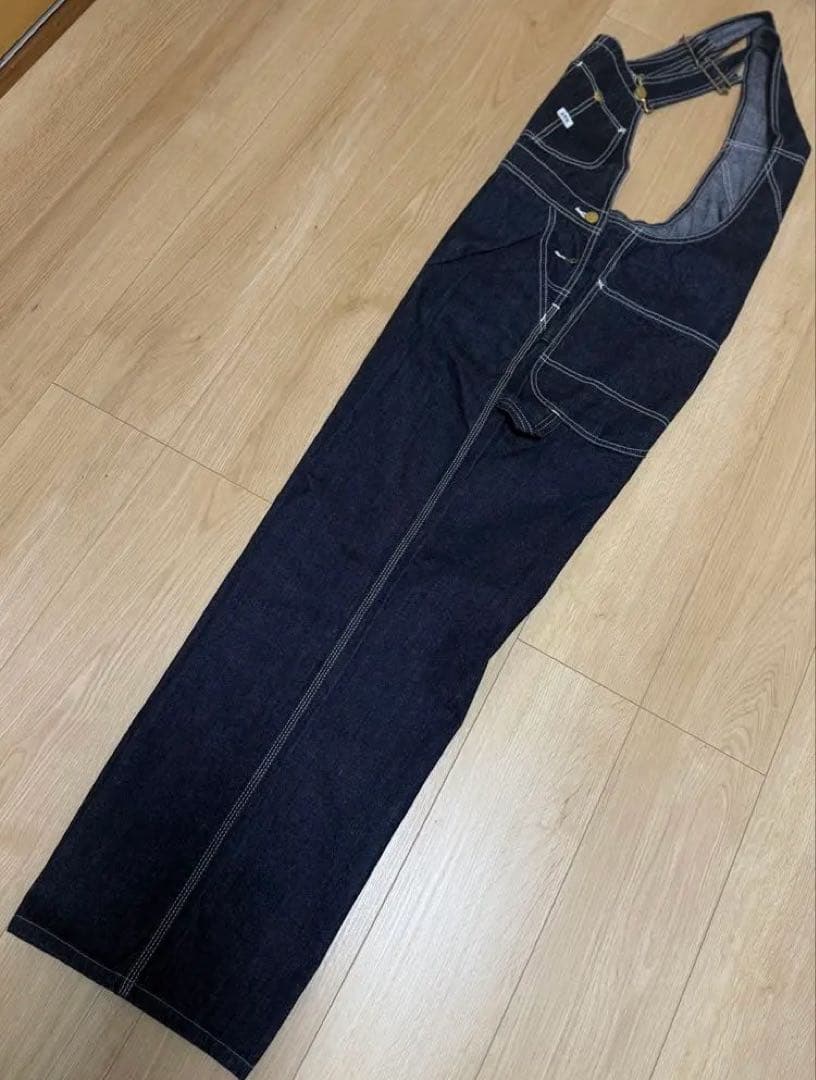 Lee デニム オーバーオール ワイドレッグ 32インチ Ｌ　値下げしました！