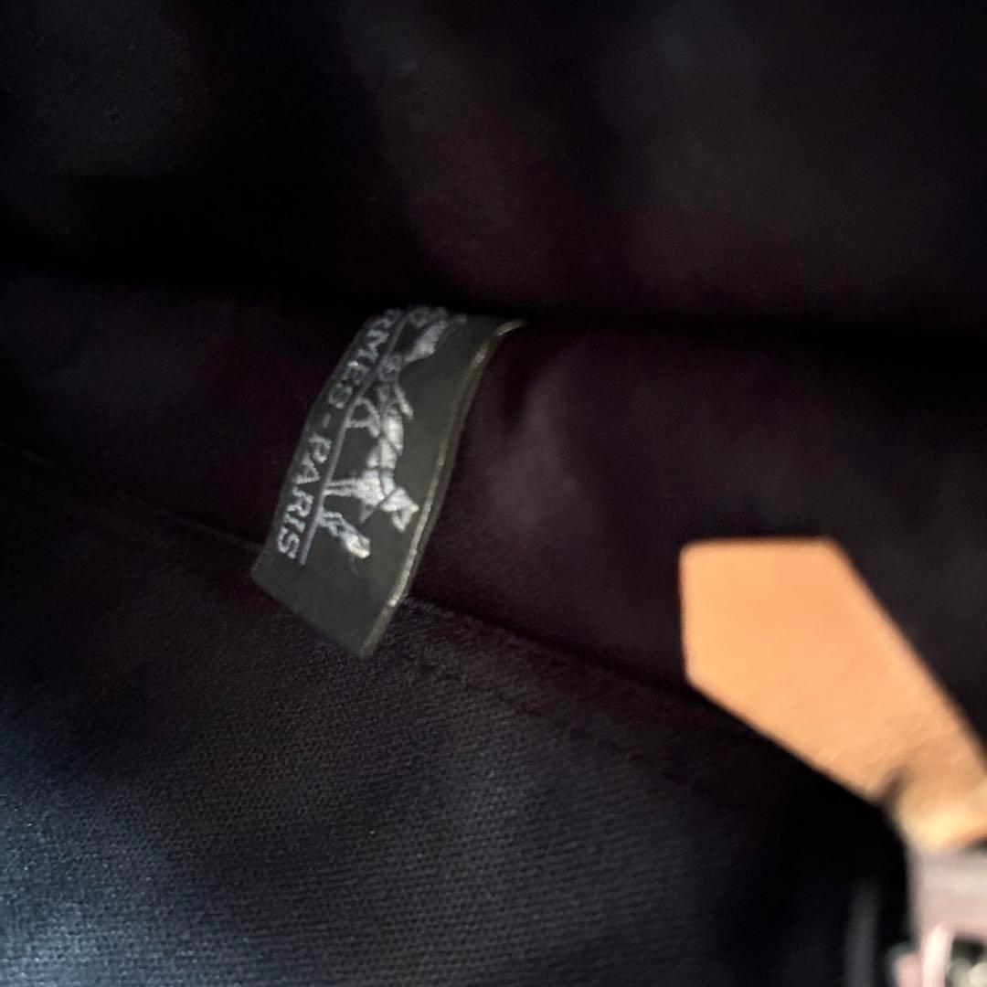 エルメス フールトゥ MMサイズ ブラックキャンバストートバッグ