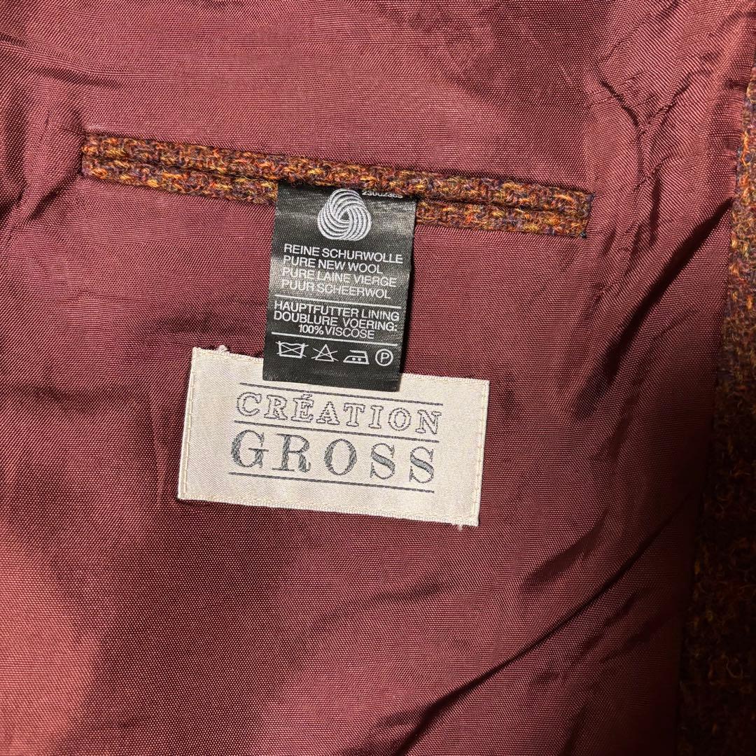 美品 Harris Tweed ドイツ 老舗 テーラードジャケット 75周年記念