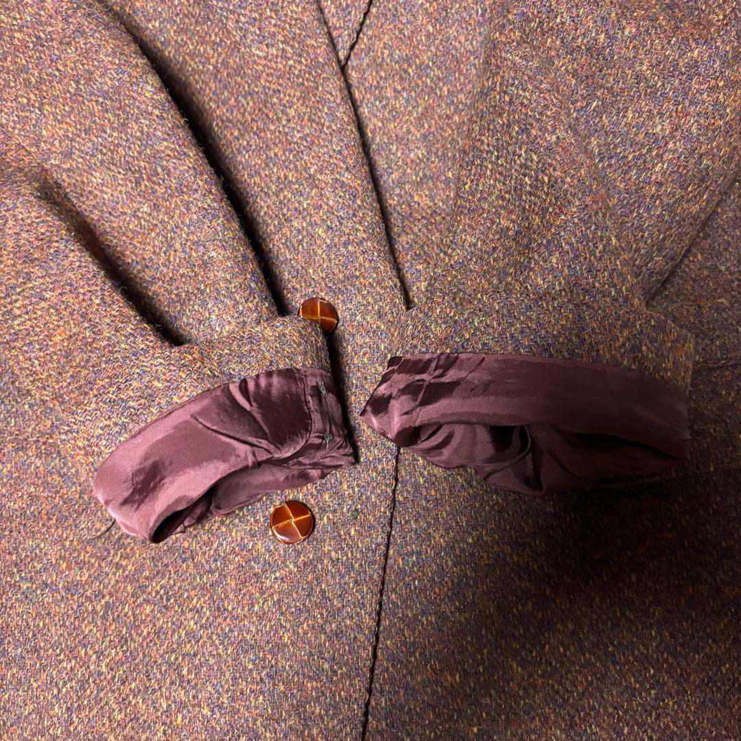 美品 Harris Tweed ドイツ 老舗 テーラードジャケット 75周年記念