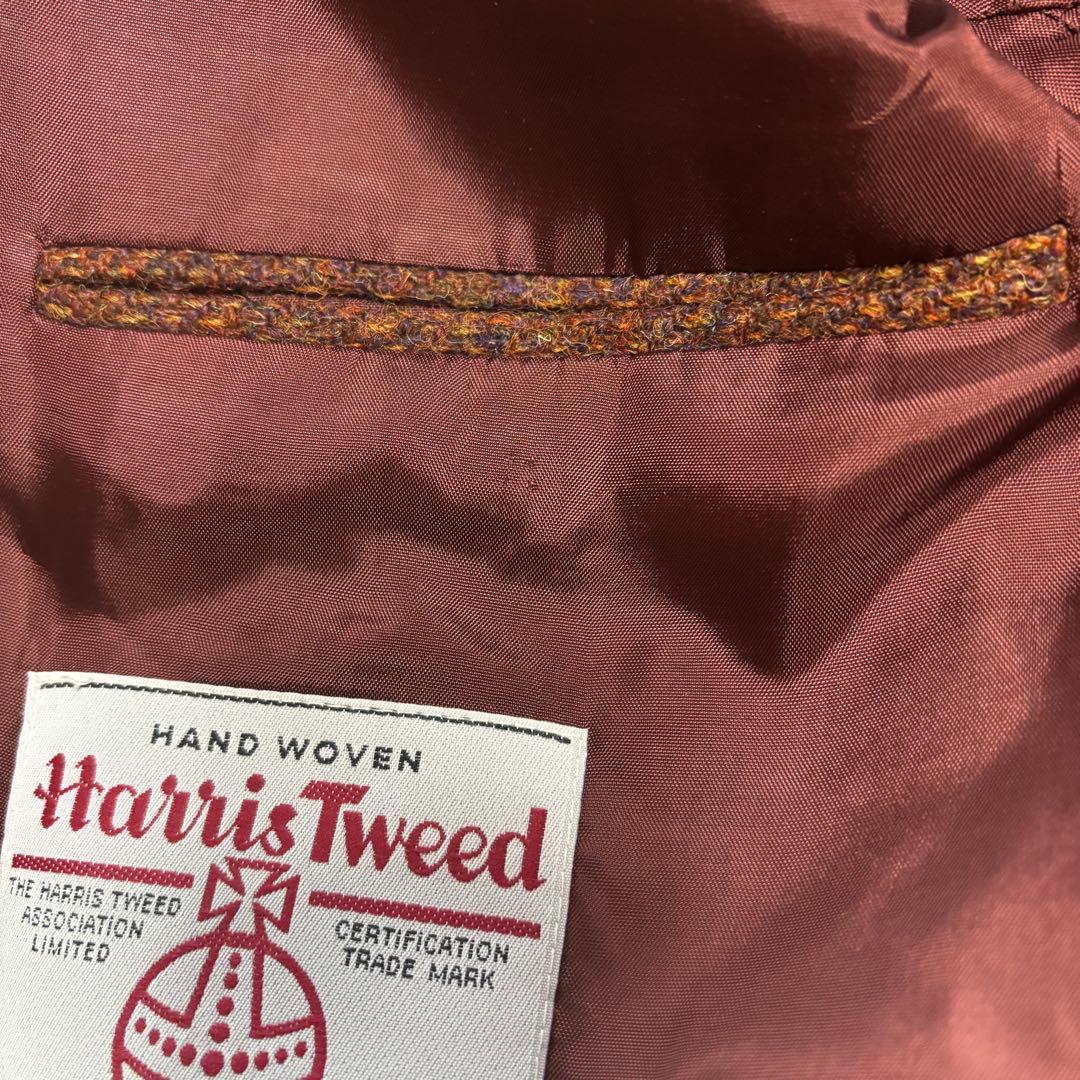 美品 Harris Tweed ドイツ 老舗 テーラードジャケット 75周年記念