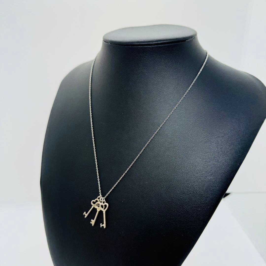 ✨ティファニー✨Tiffany✨3連✨キーペンダント✨Ag925✨ネックレス✨