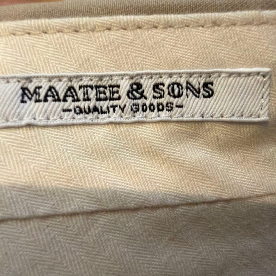 MAATEE&SONS ベージュ スラックス