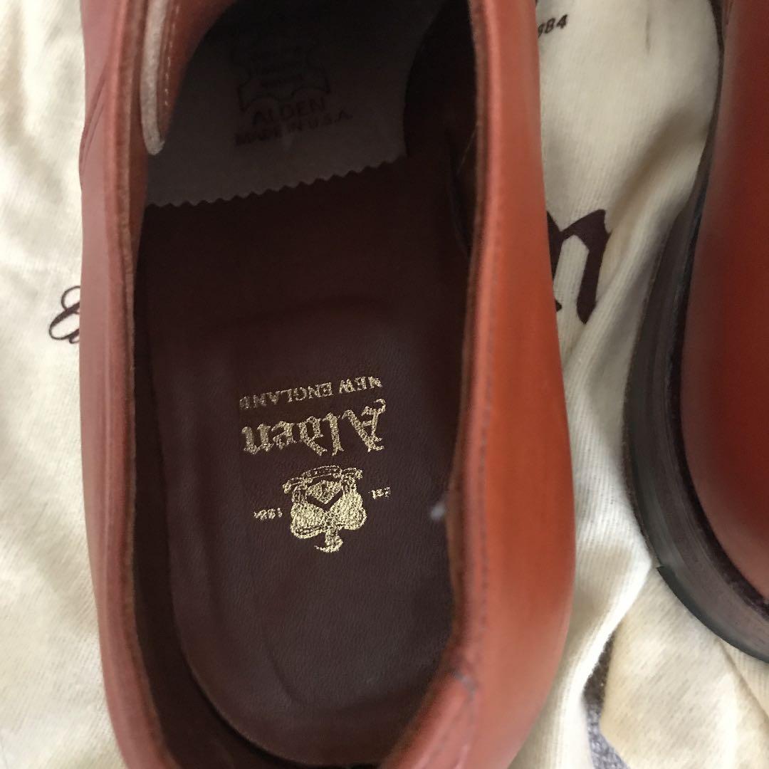 美品限定！ALDENドレスシューズ9D/D7605Yオールデンカーフ