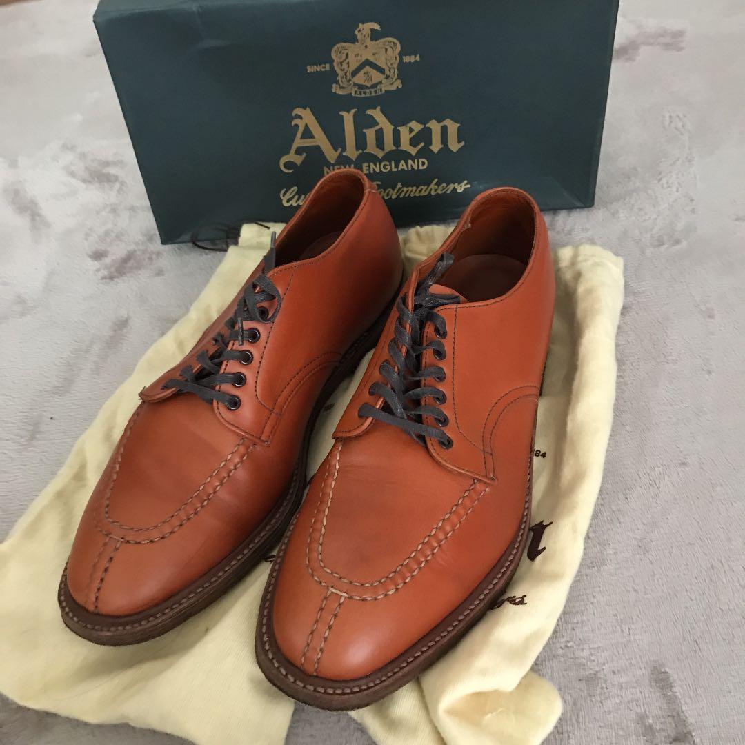 美品限定！ALDENドレスシューズ9D/D7605Yオールデンカーフ
