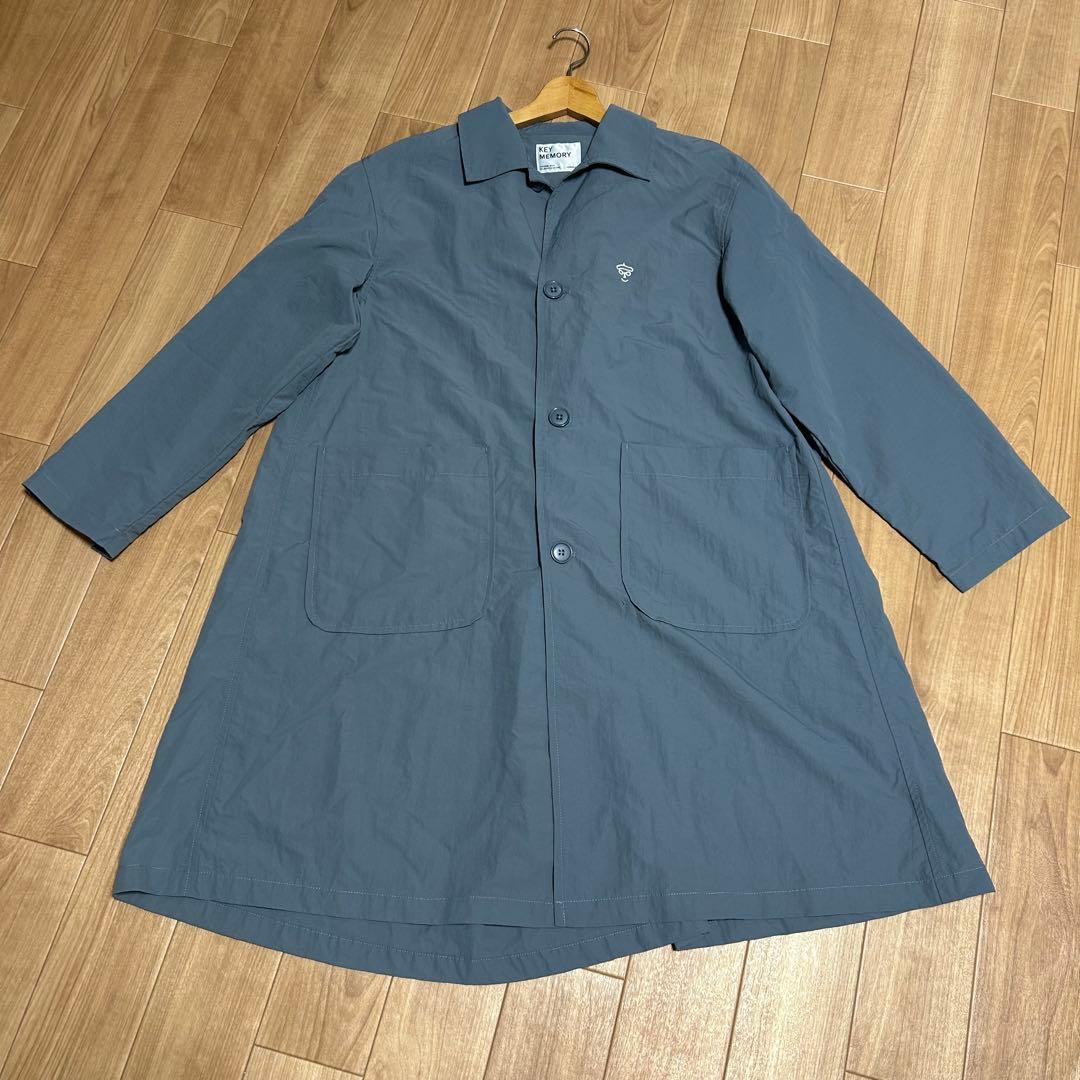 極美品 キーメモリーユニセックスステンカラーコート