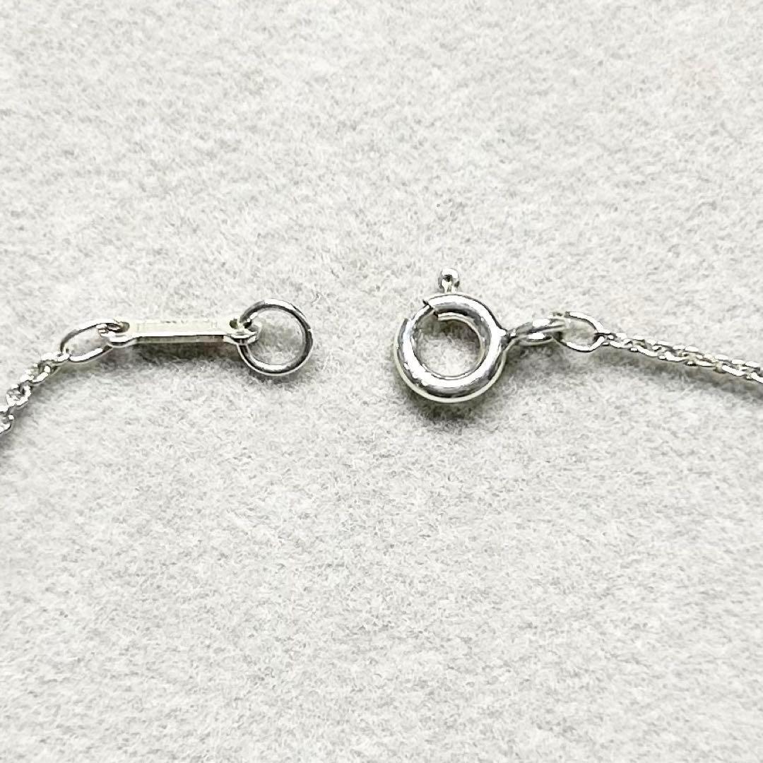 美品 Tiffany ハート リボン コンビ ネックレス チェーン ビンテージ