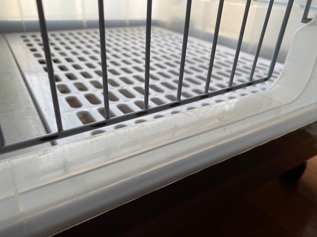 ミニマルランド うさぎのカンタンおそうじケージ ブラウン ワイド