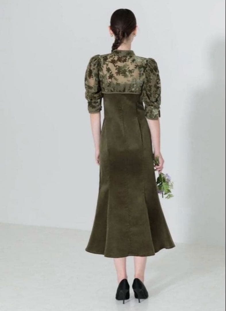 新品未使用【LEJA】花柄ボレロマーメイドワンピース　セットアップ　ロングワンピ